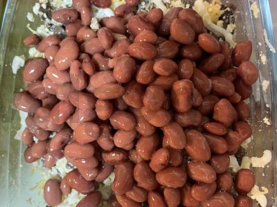 Salotos su pupelėmis, kiaušiniais, grybais ir sūriu Žingsnis 6