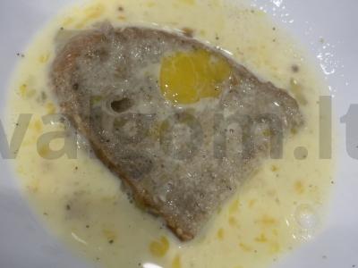 Užkandis „Grūdų duonos skrudinta duona su česnaku ir pomidorais“ Žingsnis 4