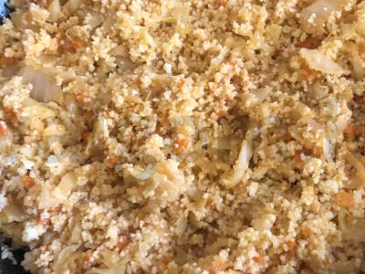 Kuskusas su troškinta kopūstais Žingsnis 13