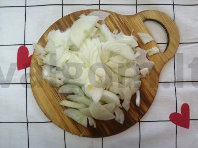 Ryžiai su daržovėmis ir vištienos skrandžiais Žingsnis 2