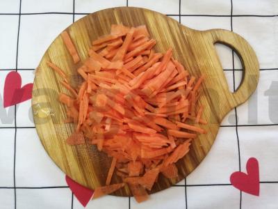 Ryžiai su daržovėmis ir vištienos skrandžiais Žingsnis 3