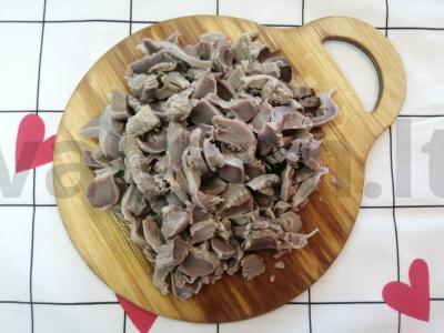 Ryžiai su daržovėmis ir vištienos skrandžiais Žingsnis 4