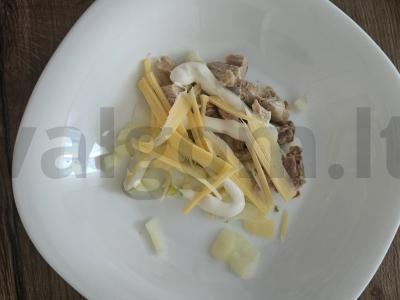 Paprika, įdaryta mėsa, sūriu ir anakardžiais Žingsnis 4