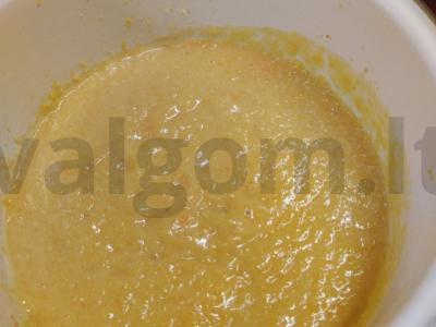 Kukurūzų košė su moliūgu ir mangais Žingsnis 3