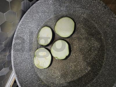 Kepti baklažanai su varškės sūriu Žingsnis 1