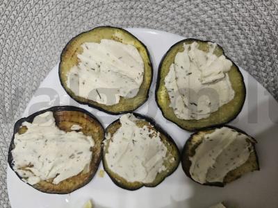 Kepti baklažanai su varškės sūriu Žingsnis 3