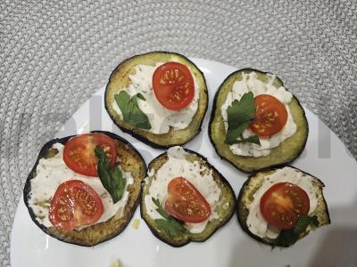 Kepti baklažanai su varškės sūriu Žingsnis 4