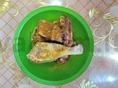 Kepta vištiena su česnaku maišelyje Žingsnis 1