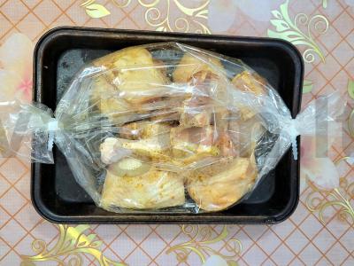 Kepta vištiena su česnaku maišelyje Žingsnis 2