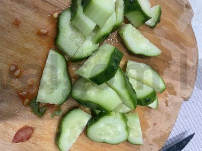 Salotas „Žaliasis lapų kritimas“ Žingsnis 3