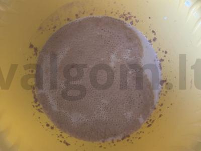 Cinamono bandelės su rugine miltais ir kreminiu sūriu Žingsnis 1