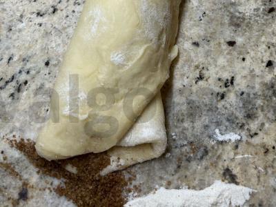 Cinamono bandelės su rugine miltais ir kreminiu sūriu Žingsnis 7