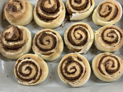 Cinamono bandelės su rugine miltais ir kreminiu sūriu Žingsnis 11