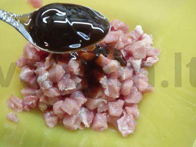 Grikių makaronai su pievagrybiais ir kiauliena Žingsnis 2