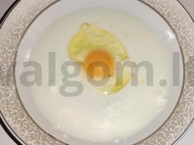 Kruopų apkepas su kriaušių uogiene Žingsnis 2