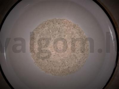 Ryžiai su prieskoniu ir kepta vištiena Žingsnis 1