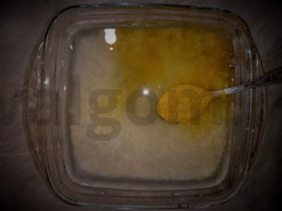 Ryžiai su prieskoniu ir kepta vištiena Žingsnis 2