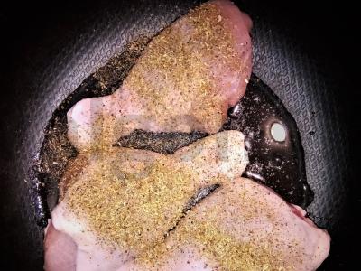 Ryžiai su prieskoniu ir kepta vištiena Žingsnis 4