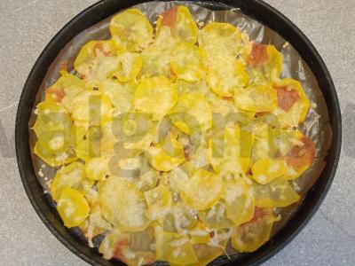 Bulvių blynai su rūkytomis lašišomis Žingsnis 4