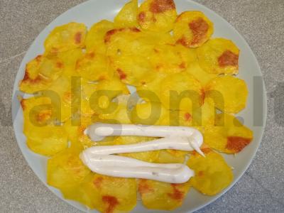 Bulvių blynai su rūkytomis lašišomis Žingsnis 6