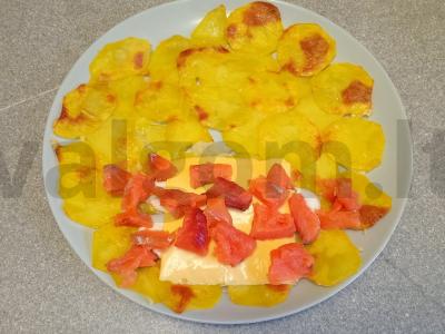 Bulvių blynai su rūkytomis lašišomis Žingsnis 8