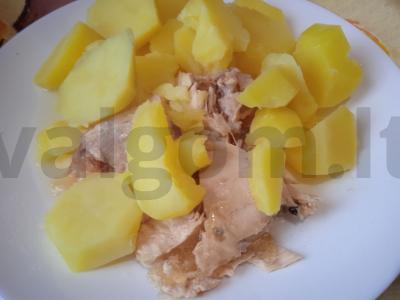 Močiutės bulvės su troškiniu Žingsnis 3