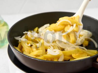 Kepti grybai su bulvėmis Žingsnis 3