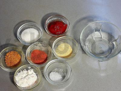 Pyragas su kalakutiena, keptais pipirais ir barbekiu padažu Žingsnis 1