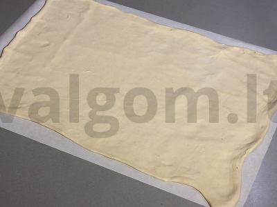 Pyragas su kalakutiena, keptais pipirais ir barbekiu padažu Žingsnis 8