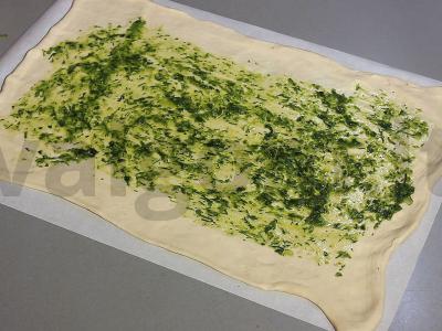 Pyragas su kalakutiena, keptais pipirais ir barbekiu padažu Žingsnis 9