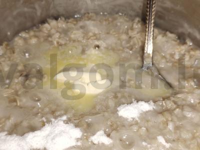 Avižų košė su persikais vandenyje Žingsnis 4