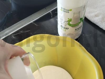 Blynai su šokoladiniu įdaru Žingsnis 1