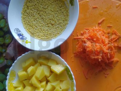 Karpių žuvienė su perliniu miežiu Žingsnis 3