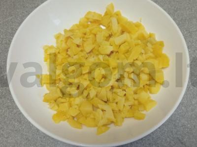 Okroška su virta vištienos krūtinėlė ant duonos kvašo Žingsnis 1