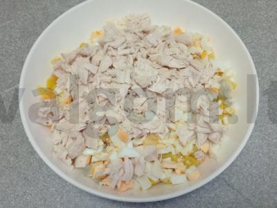 Okroška su virta vištienos krūtinėlė ant duonos kvašo Žingsnis 4