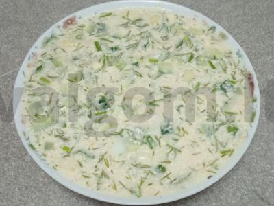 Okroška su virta vištienos krūtinėlė ant duonos kvašo pagrindine nuotrauka