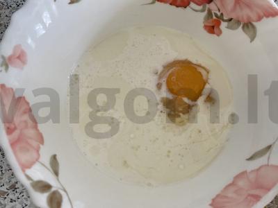 Vafliai su citrinos sultimis ir vaniliniu cukrumi Žingsnis 2