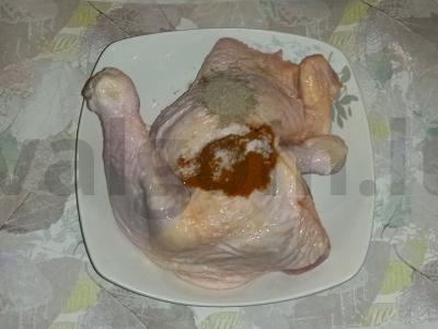 Vištienos šlaunelės „Škmeruli“ Žingsnis 1