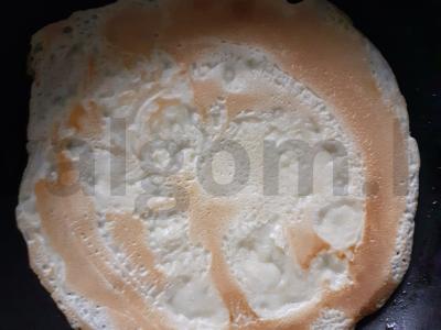 Ploni blynai su šokoladiniu kondensuotu pienu Žingsnis 3