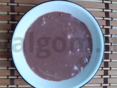 Ploni blynai su šokoladiniu kondensuotu pienu Žingsnis 4