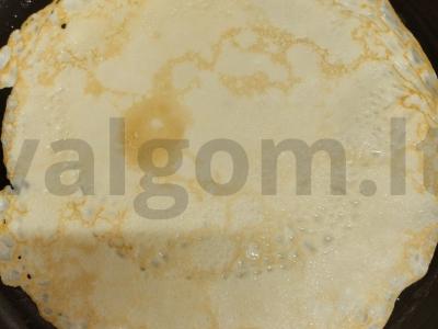 Migdoliniai blynai su grietinėlėmis ir mocarela Žingsnis 7