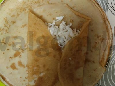 Migdoliniai blynai su grietinėlėmis ir mocarela Žingsnis 9