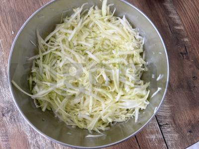 Cukinijų ritinys su rikota Žingsnis 1