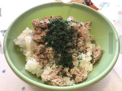 Ryžių kotletai su kepenimis ir menkės ikrais Žingsnis 5