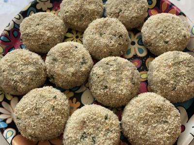 Ryžių kotletai su kepenimis ir menkės ikrais Žingsnis 9