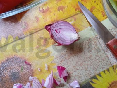 Rudens daržovių salotas Žingsnis 4