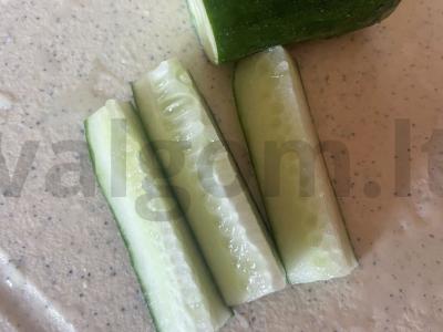 Greiti sūdyti agurkai Žingsnis 1