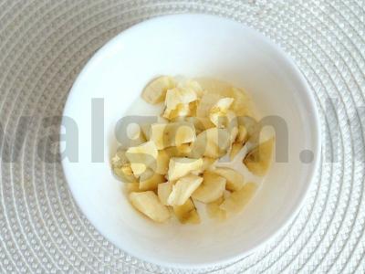 Naudingas desertas iš trapučių su bananais Žingsnis 2
