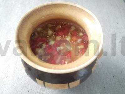 Perlo kruopos su daržovėmis puode Žingsnis 5