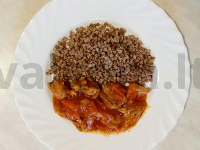 Troškinta vištienos šlaunelė pagrindine nuotrauka